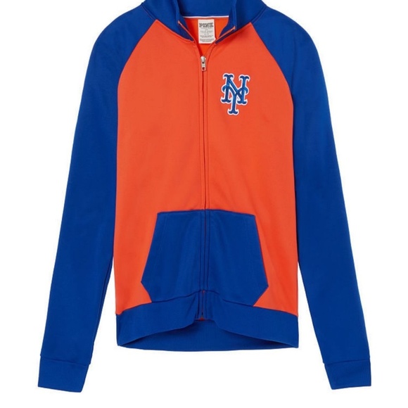 Victoria's Secret PINK METS BLING TRACK JACKET - Picture 2 of 5